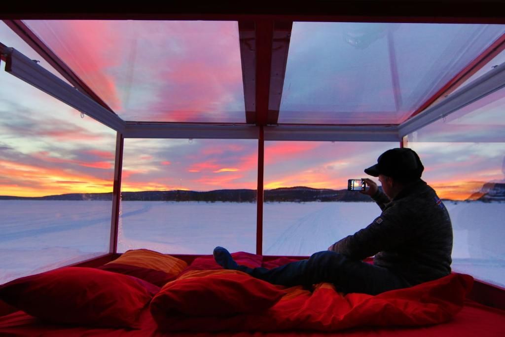 Кемпинги Lake Inari Mobile Cabins Инари